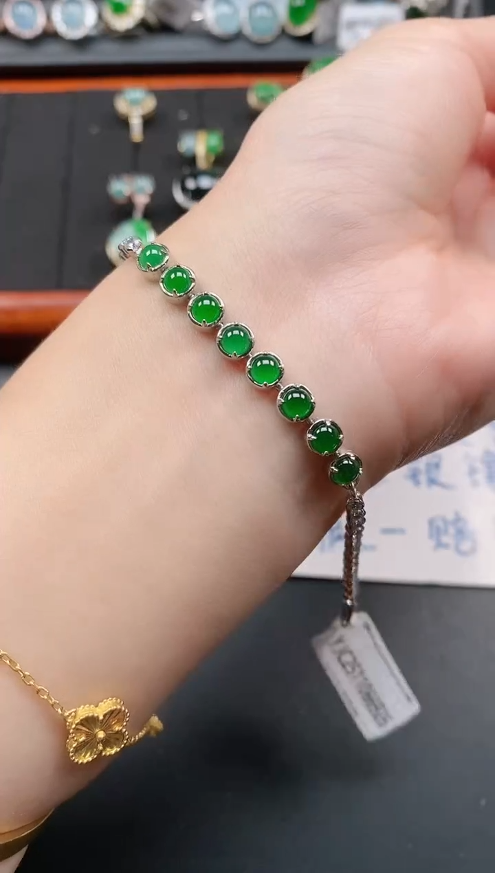 银S925镶嵌戒指翡翠11111