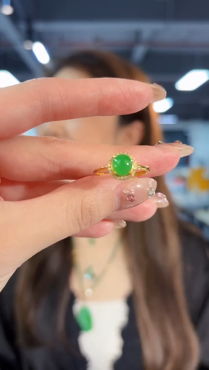 【闪购商品】翡翠戒指未镶嵌缅料A货/支持复检/一件
