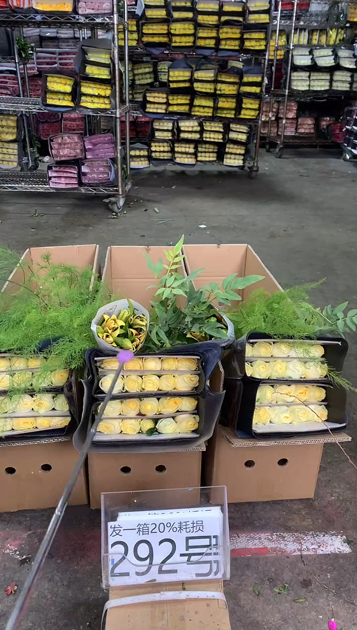 292号♥中通含20%耗损发一箱鲜花