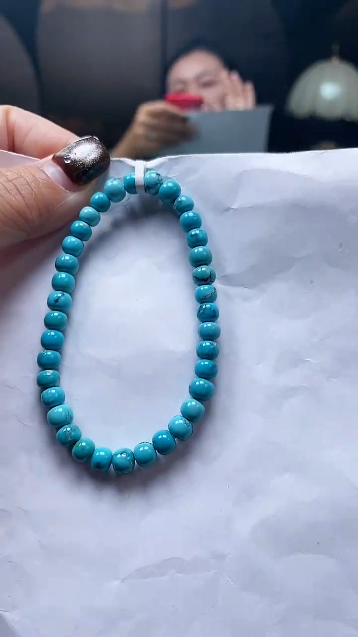 未镶嵌绿松石手串卡6