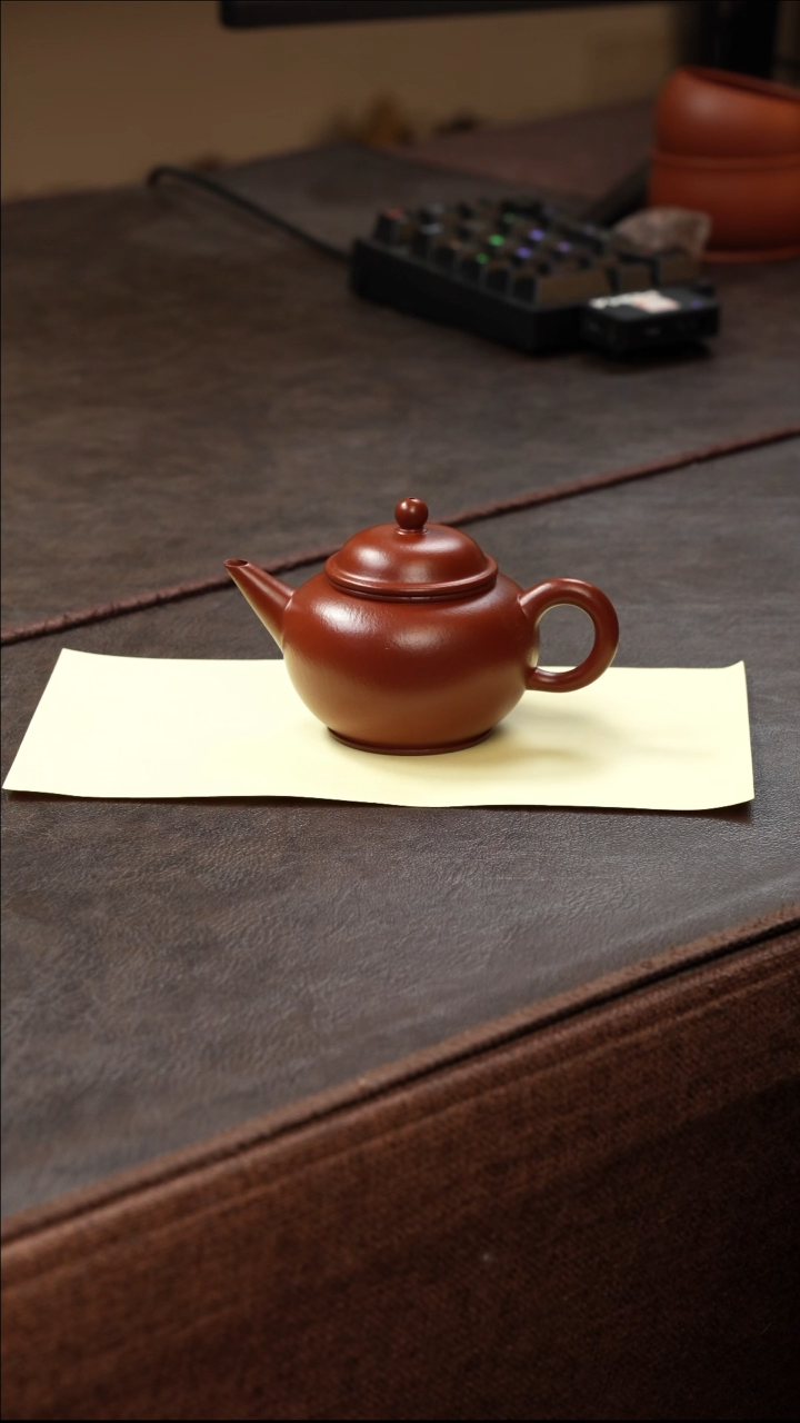 茶壶紫砂壶·11朱泥水平120cc