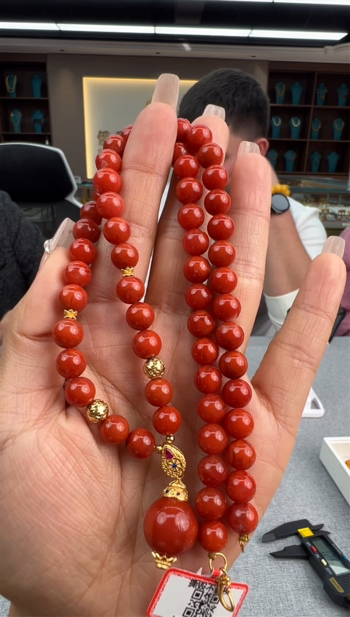 【闪购商品】南红玛瑙颈饰未镶嵌66秒拍号