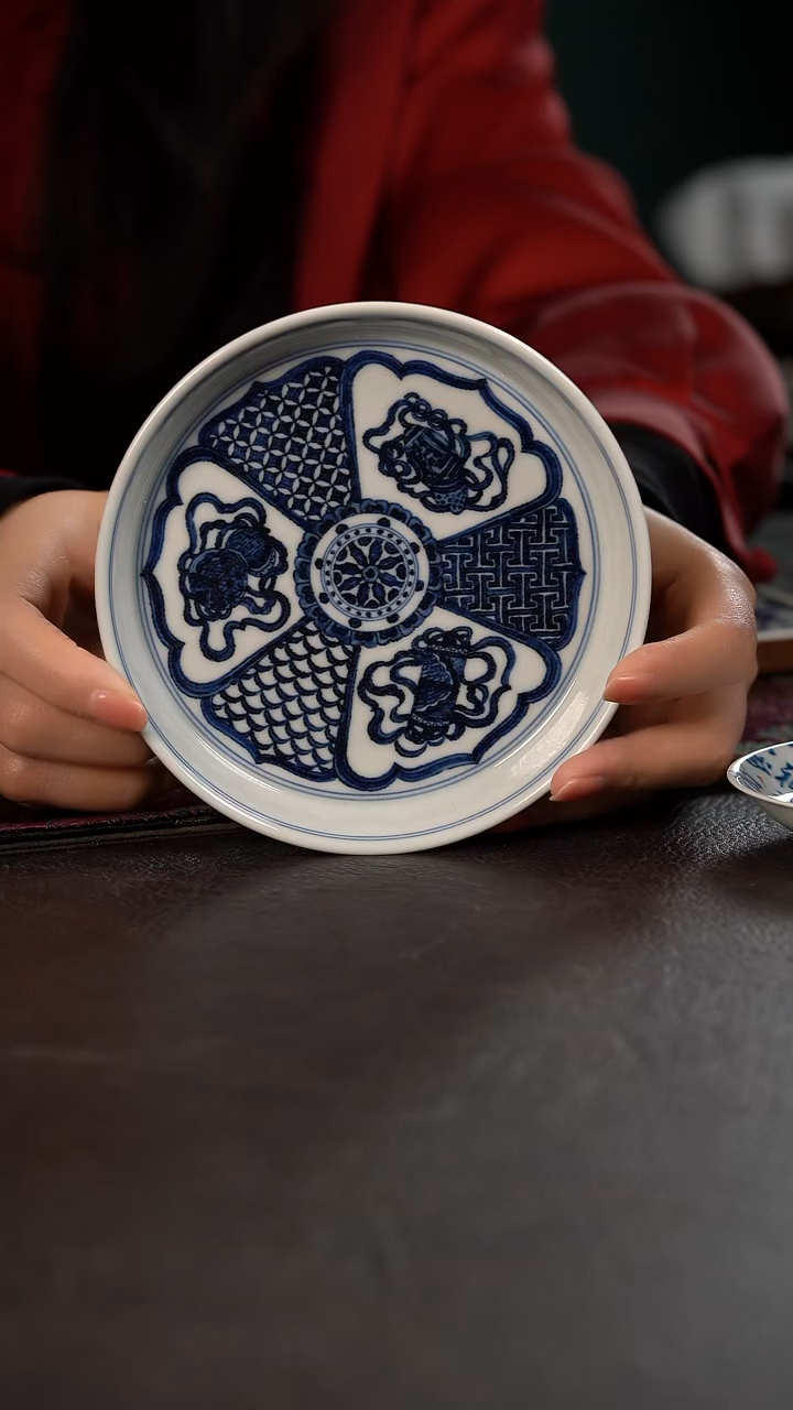 研山琢器杂宝小直口壶承