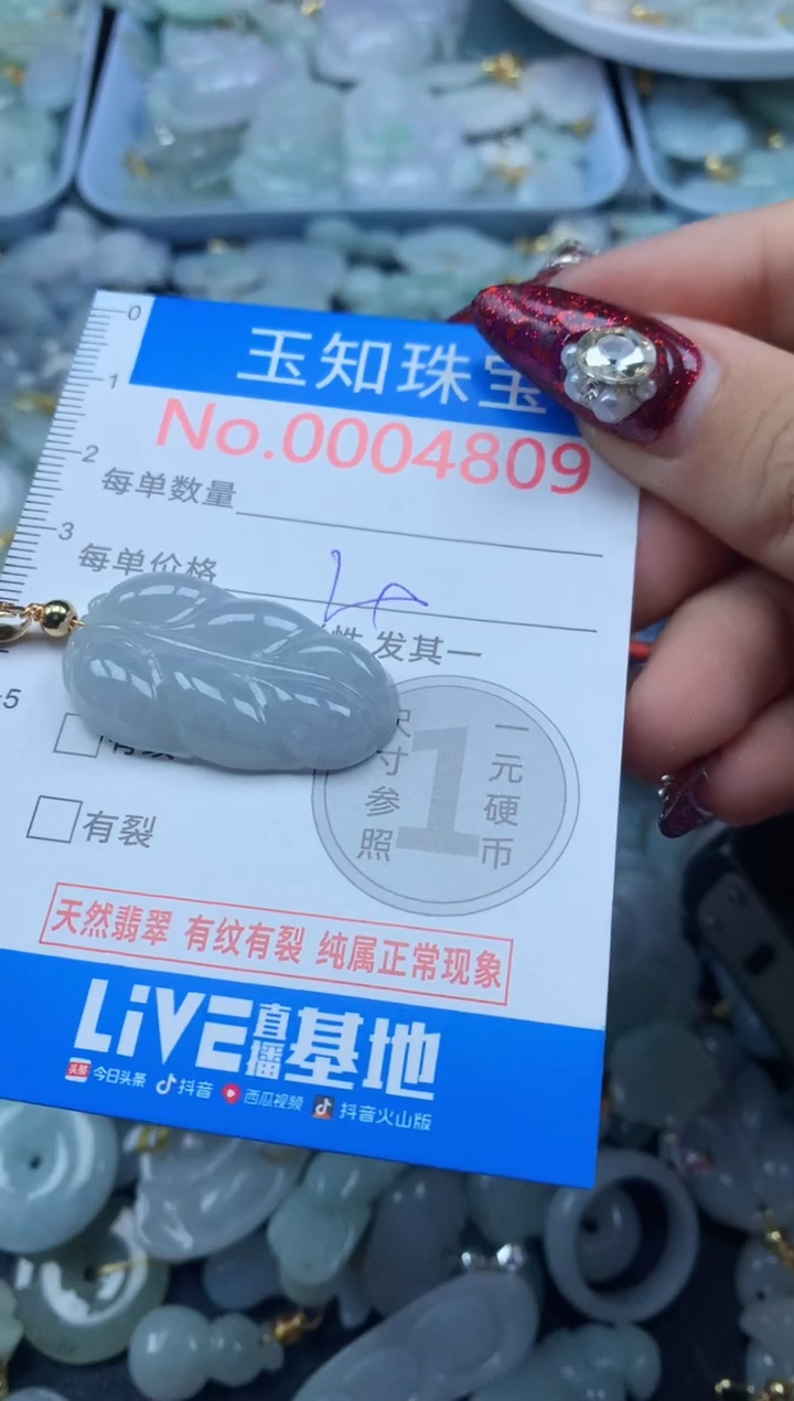 吊坠(不含链)未镶嵌翡翠4809