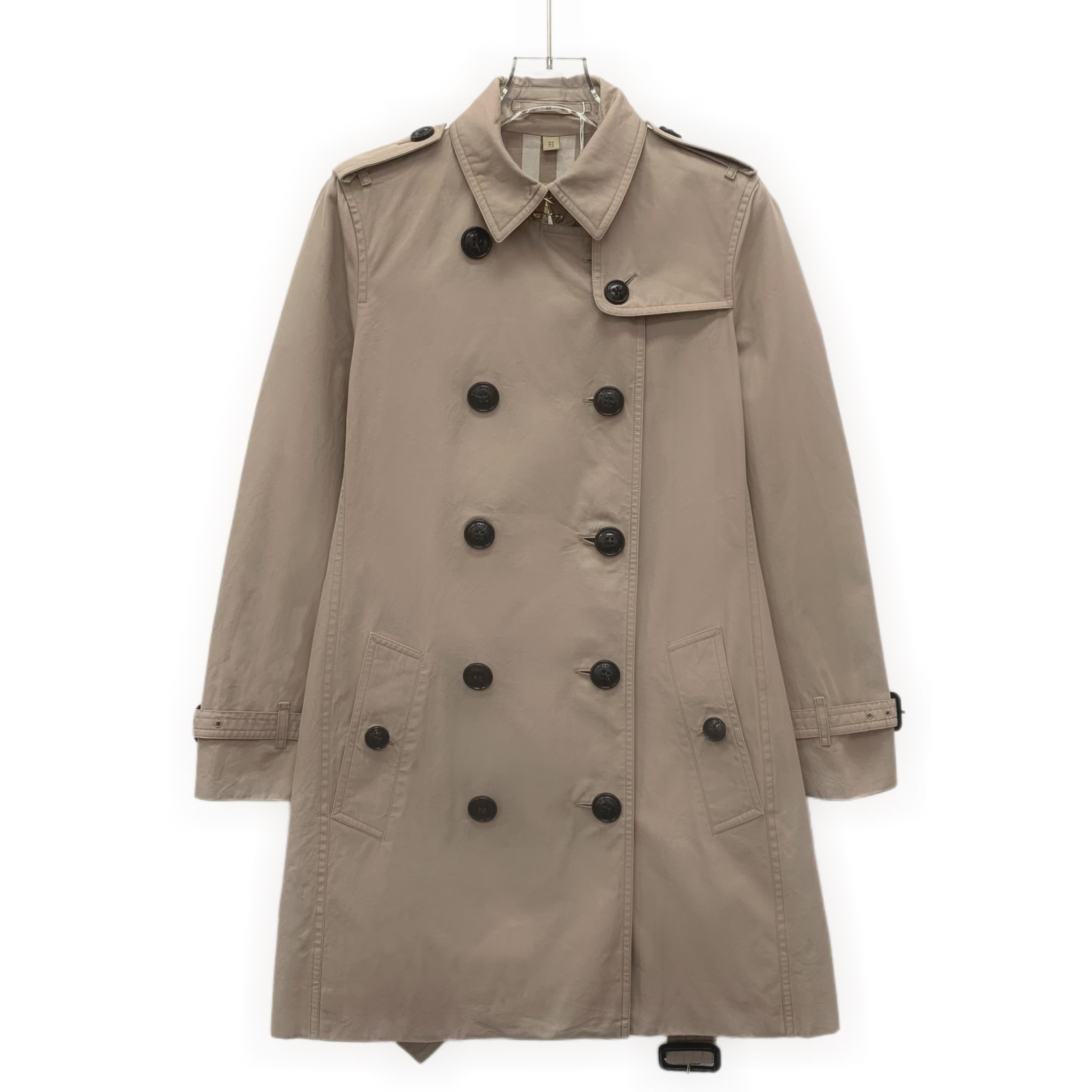 95新 BURBERRY/博柏利  IW0447  卡其色棉质翻领风衣