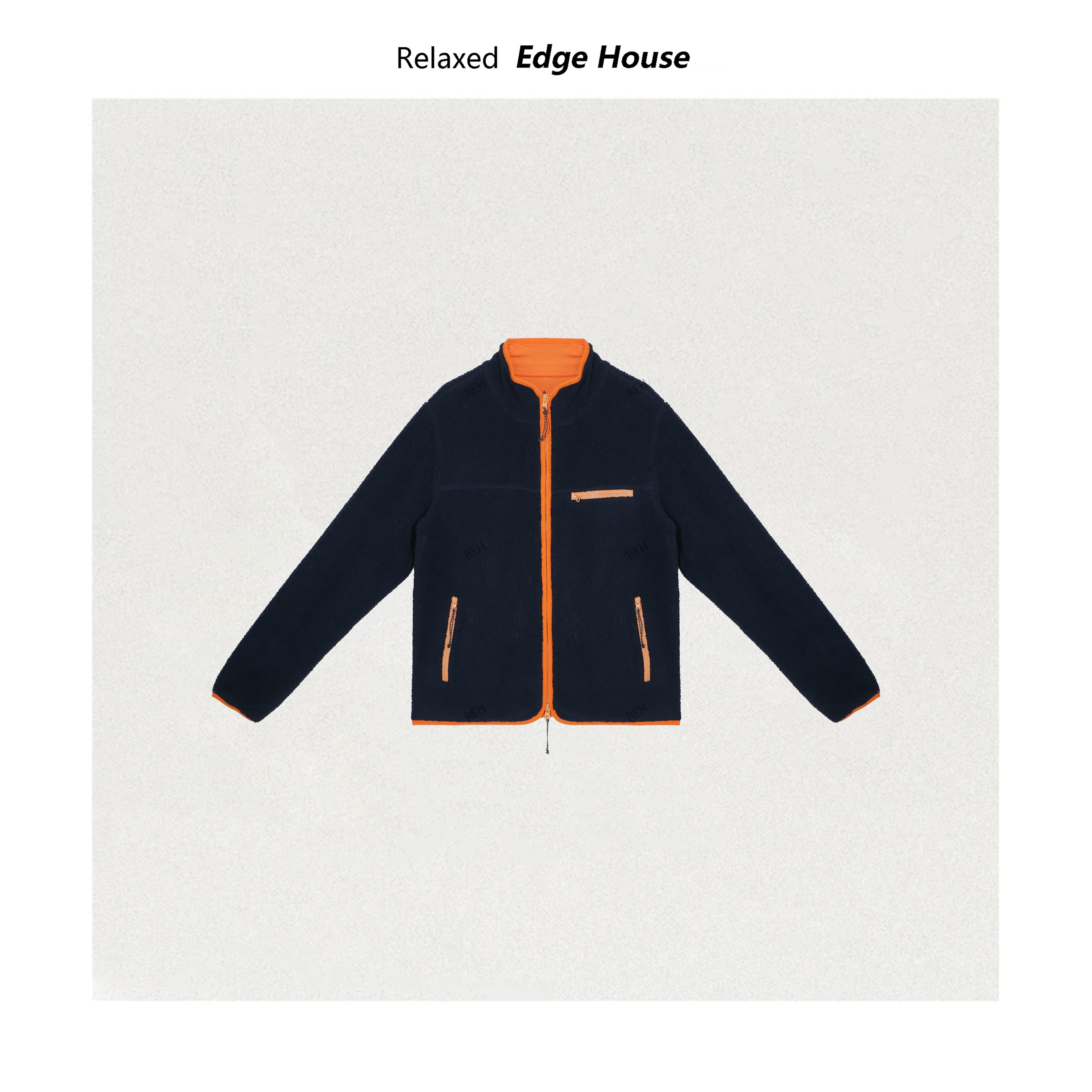 【嘻嘻家】橙风破浪 25FW百搭撞色休闲户外摇粒绒休闲外套