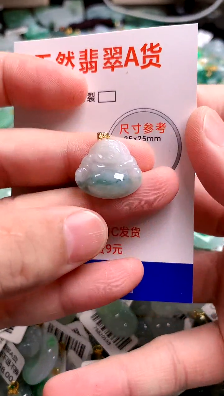 翡翠18K金镶嵌颈饰25100874