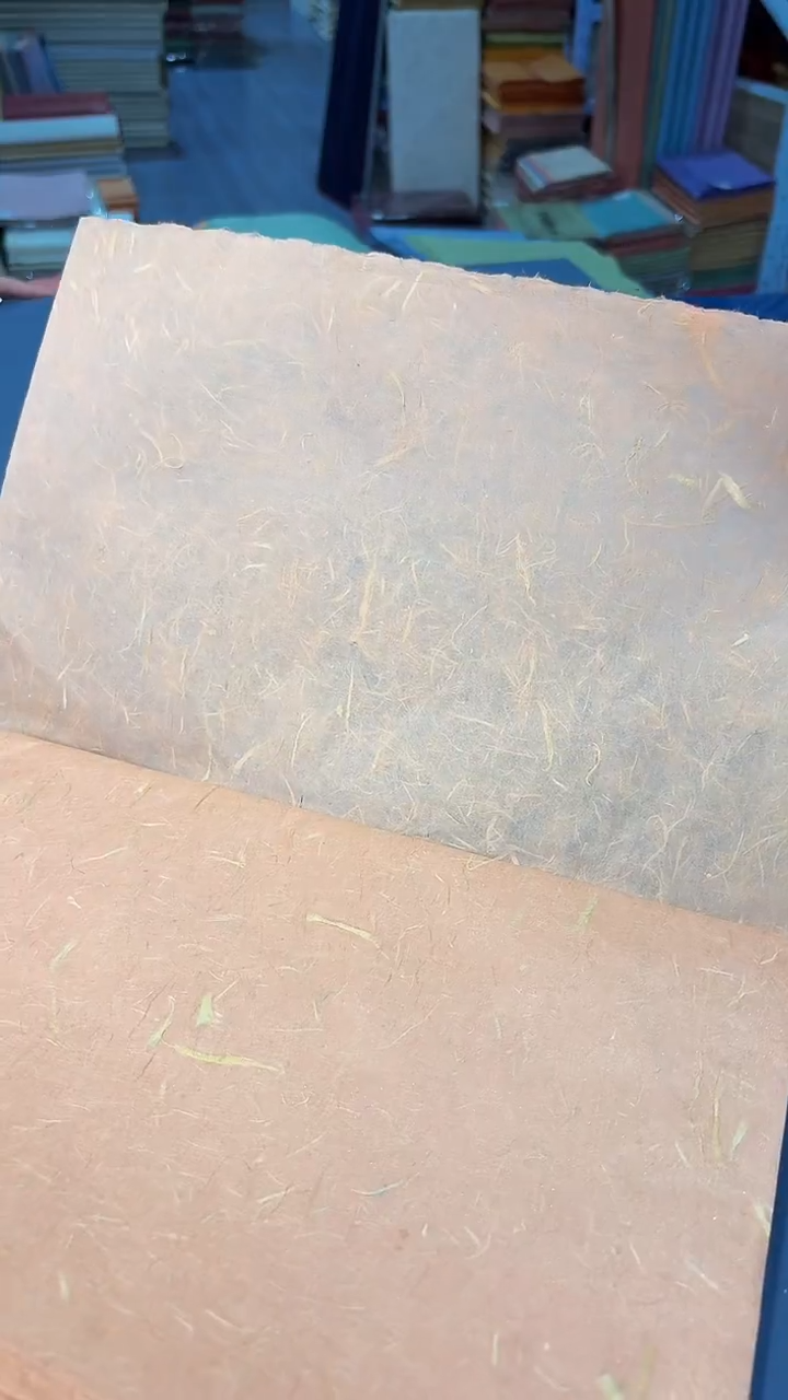 纯手工34*69cm25张米红色珍金雁楮清水