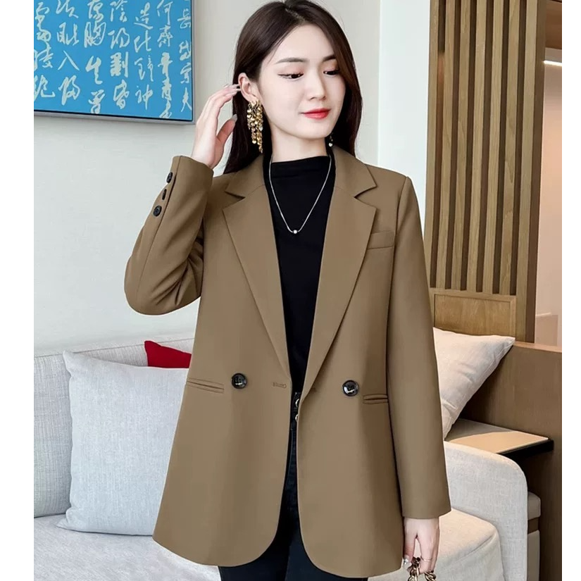 大码美拉德气质西装外套女2025春季新款时尚休闲百搭显瘦洋气西服