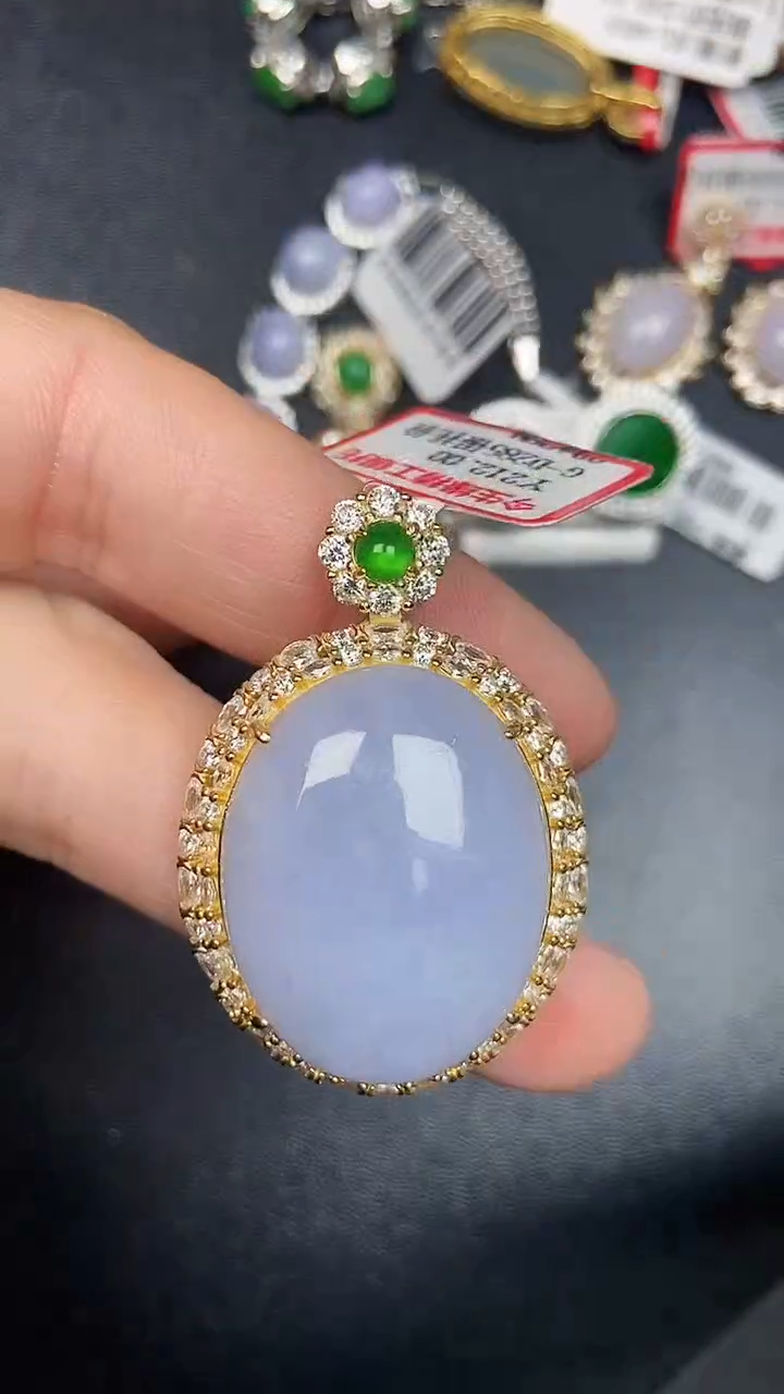 银S925镶嵌戒指翡翠1460