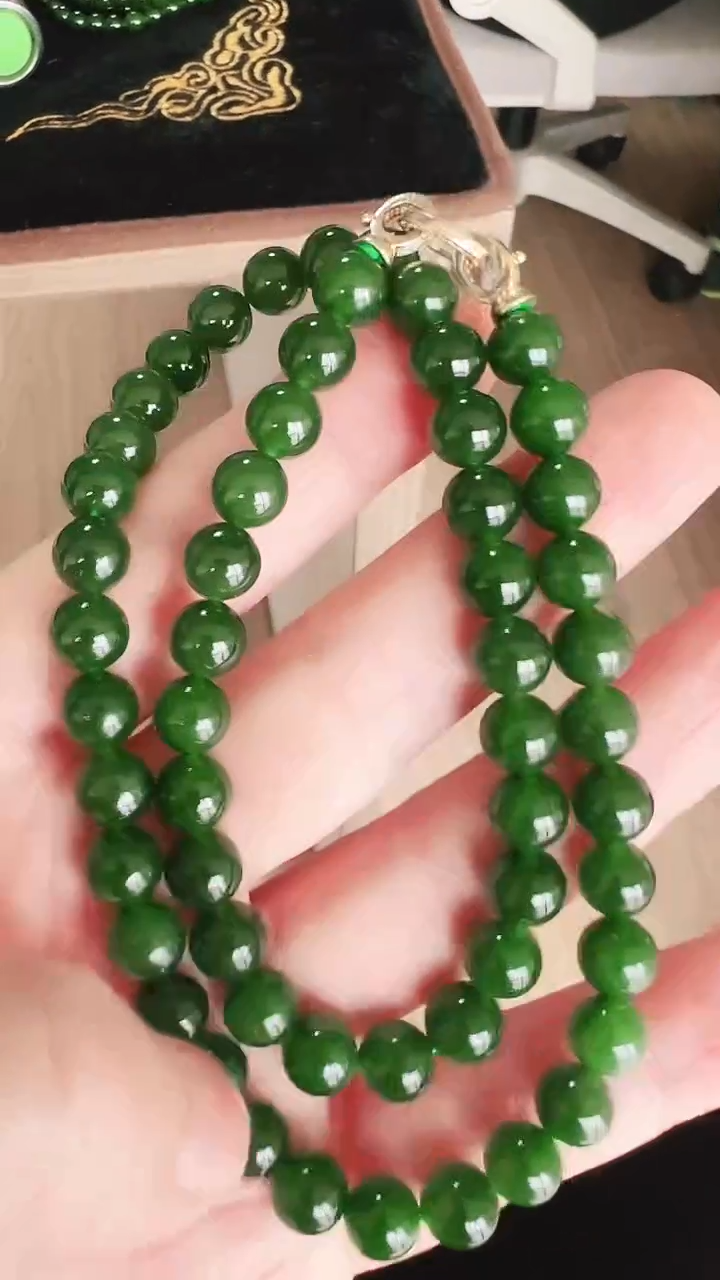项链未镶嵌和田玉（碧玉）8