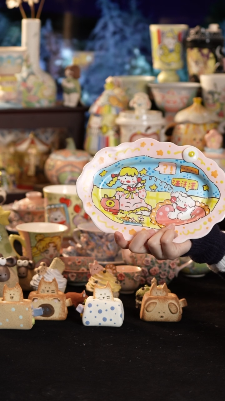 其他陶景德镇釉下彩手绘设计师款陶瓷