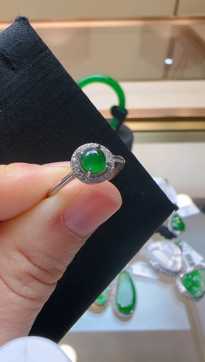 【闪购商品】翡翠戒指银S925镶嵌多样性团购发一件