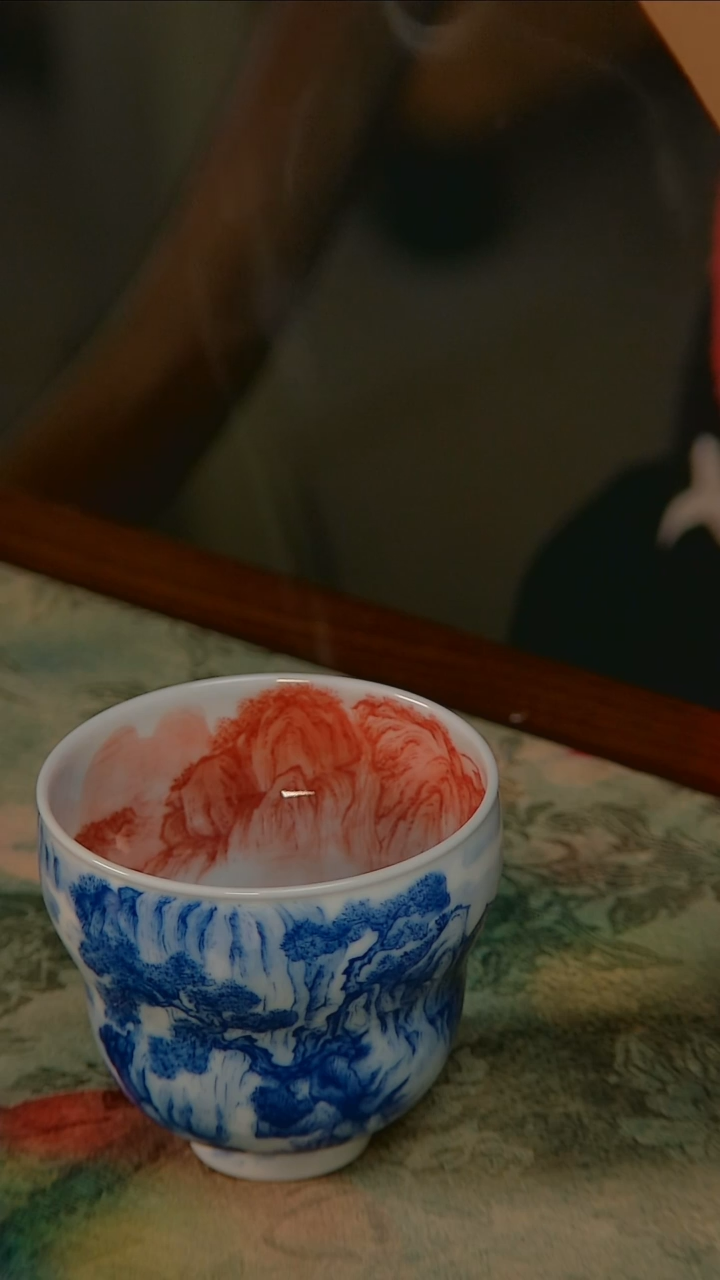 杯手工手绘杯杯很美丽