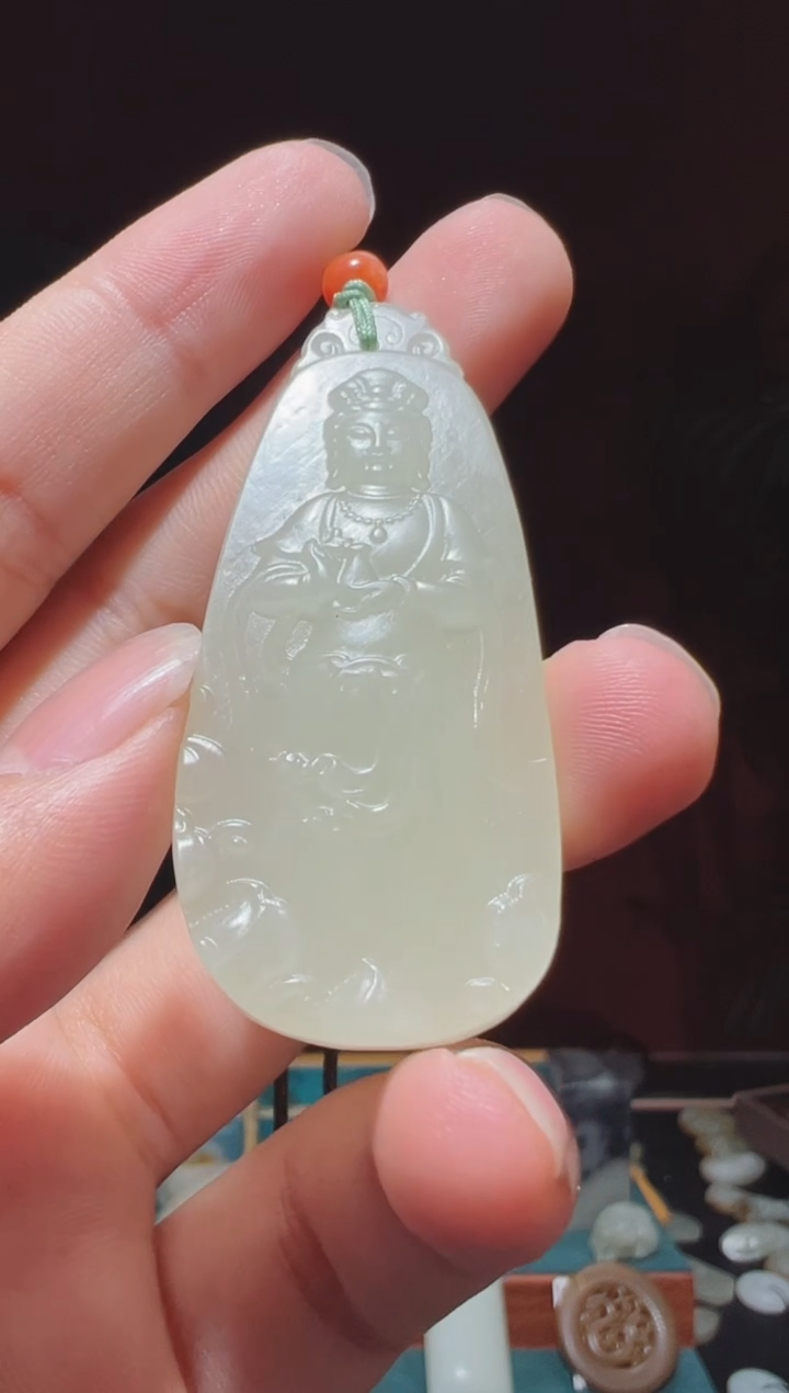 【闪购商品】和田玉吊坠(不含链)未镶嵌1