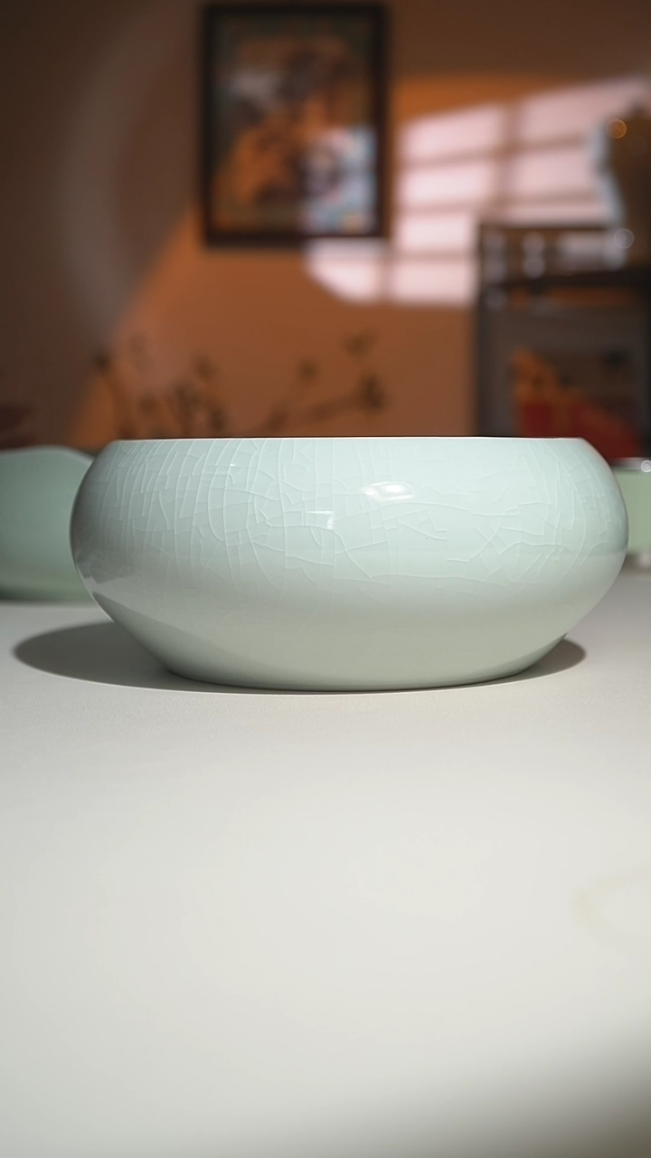【闪购商品】其他玉青釉钵型茶洗一级品