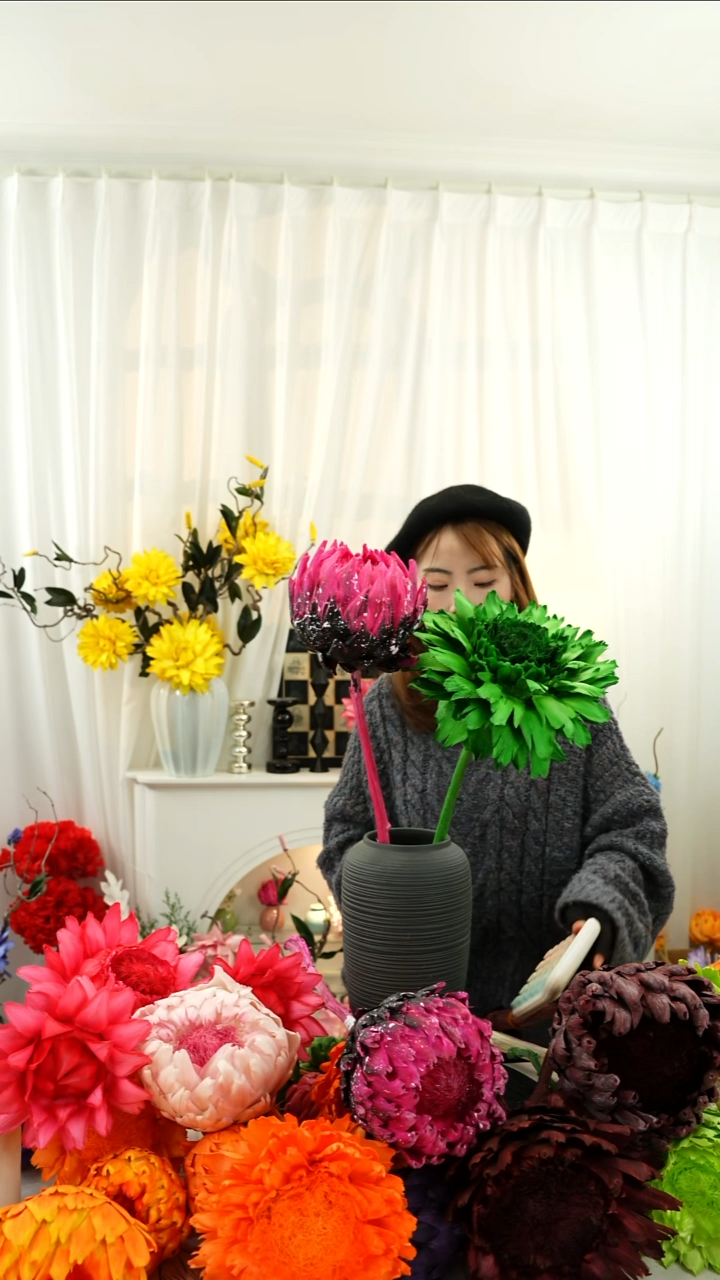 永生洋蓟 霸王花 2个头叶片微瑕【混搭】A705