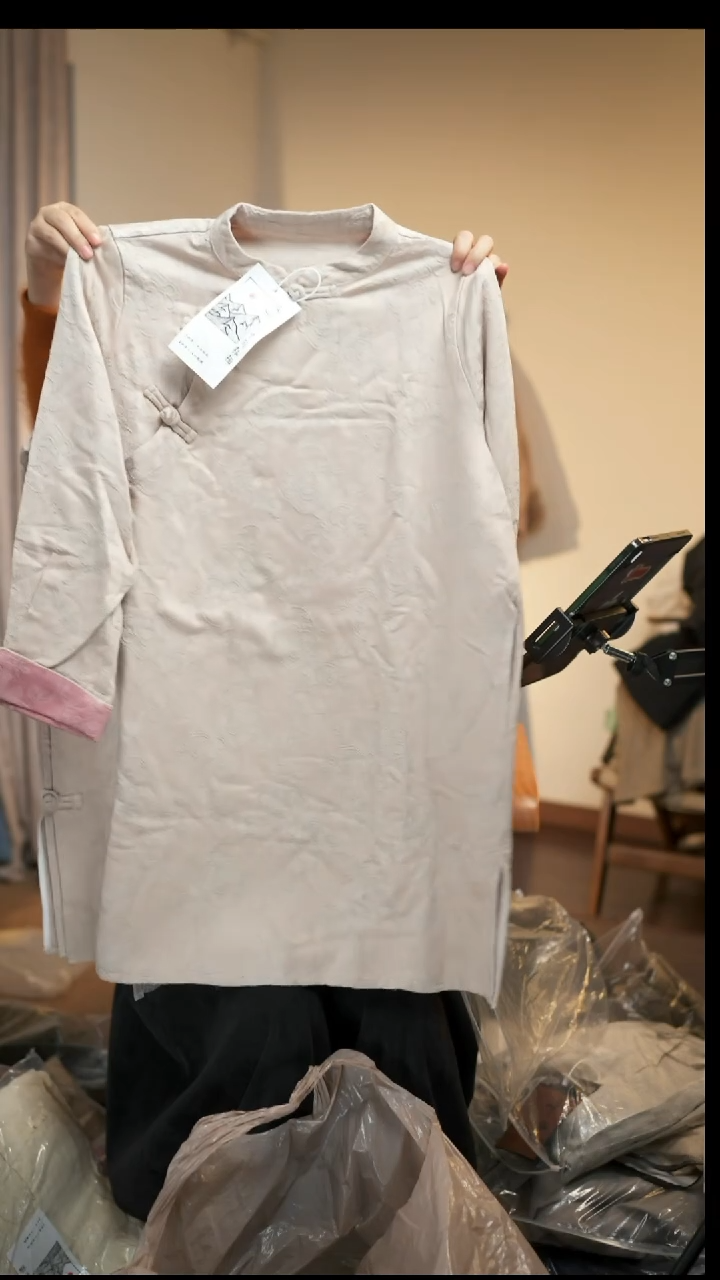 NO退NO换 麻本色长袍