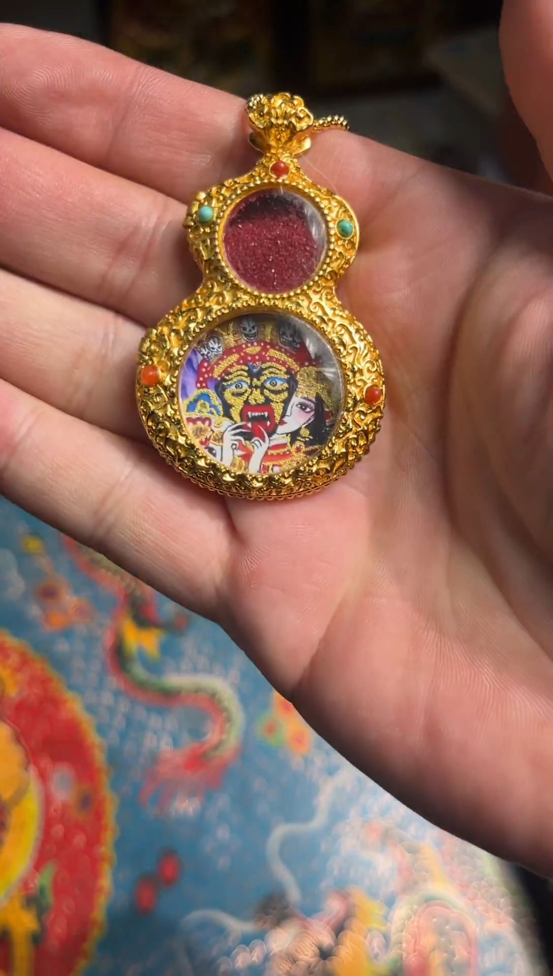 吊坠东东唐卡tk16