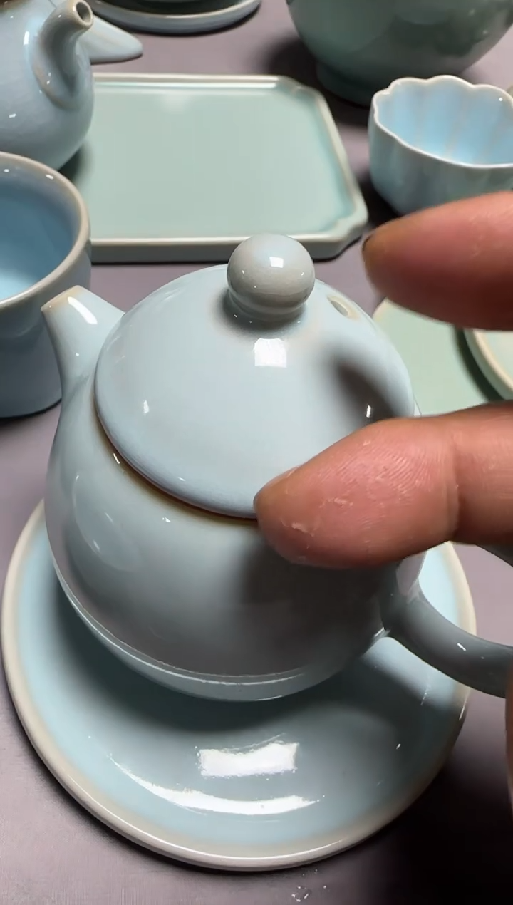 汝瓷平顶山汝瓷产品   龙蛋壶