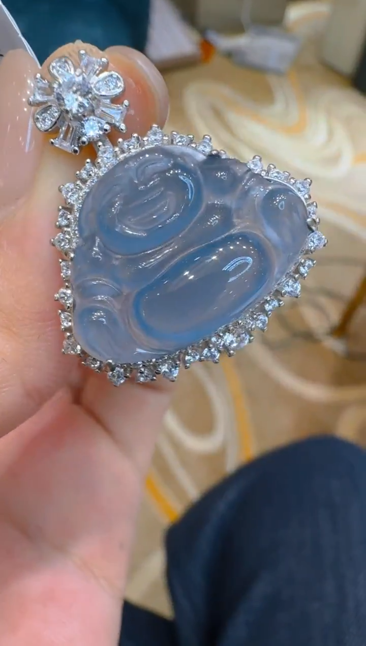 吊坠(不含链)银S925镶嵌翡翠多样性团购发一件