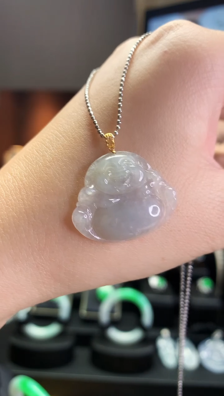 【闪购商品】翡翠吊坠(不含链)18K金镶嵌吊坠