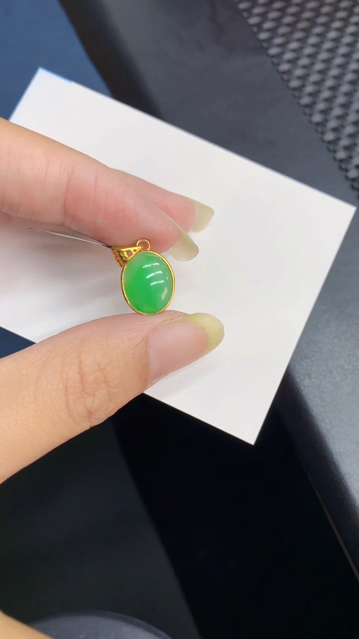 【闪购商品】翡翠颈饰银S925镶嵌            8