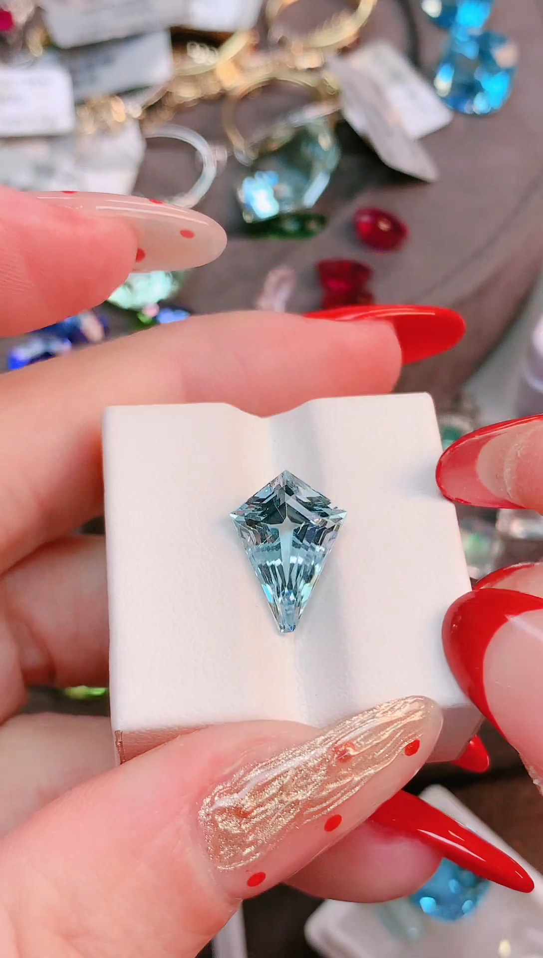 裸石海蓝宝石天然4.28ct