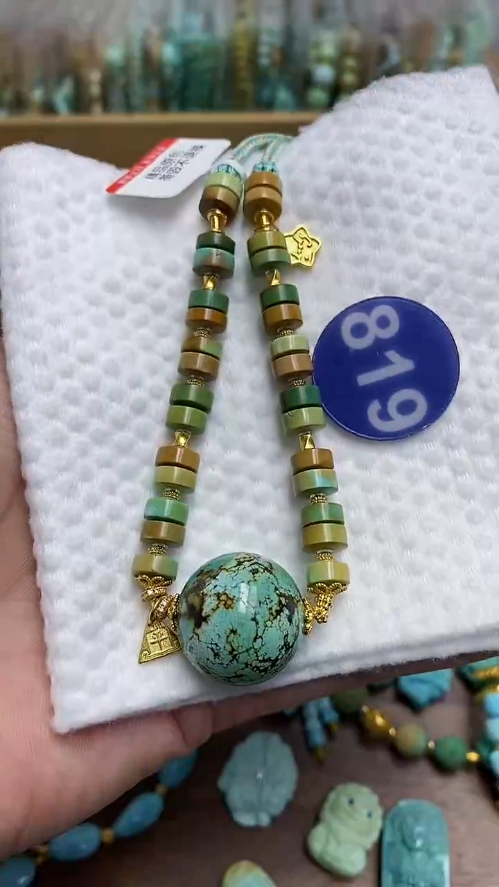 【闪购商品】绿松石项链银S925镶嵌819