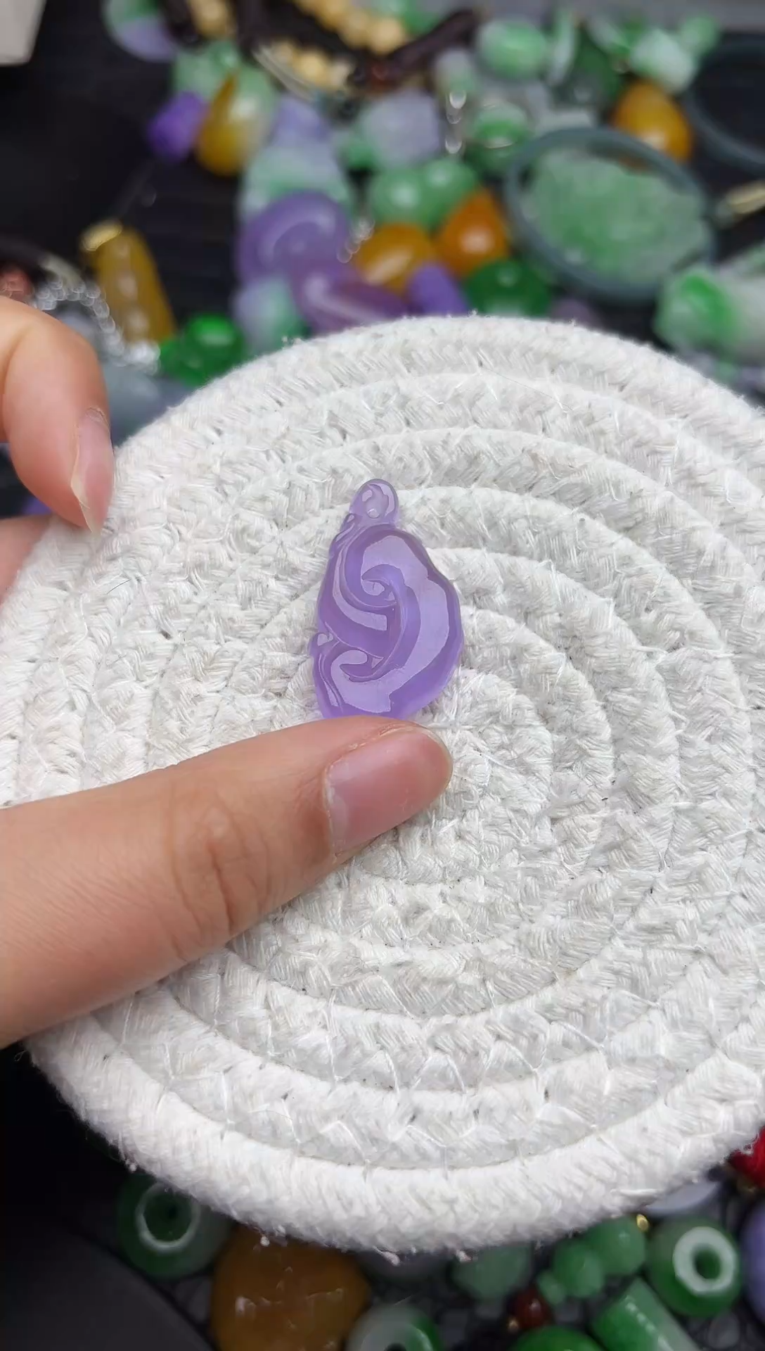 颈饰未镶嵌翡翠缅甸翡翠吊坠