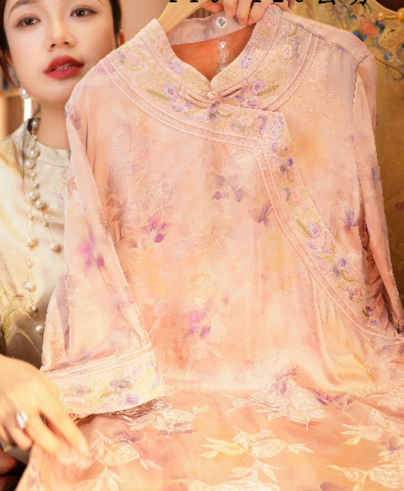 2025重磅夏季国风新款新中式上连衣裙-2025B0127—美美