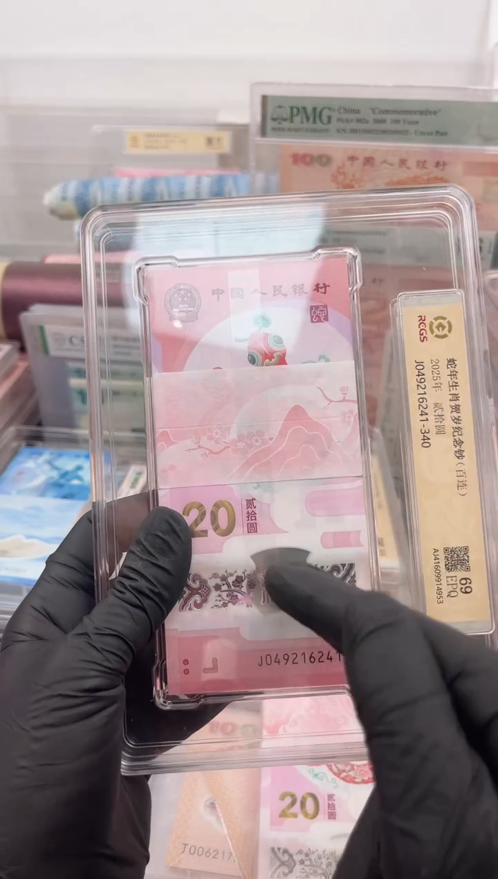 塑料2025年蛇钞 整刀百连号