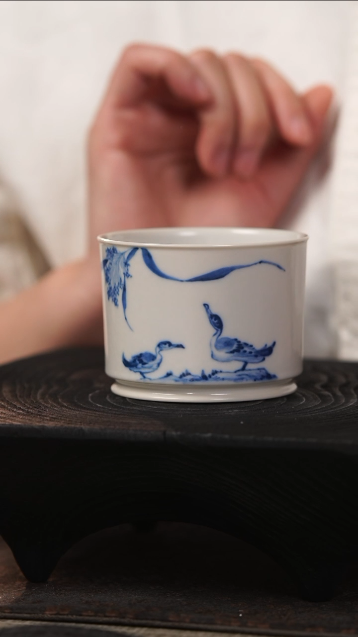 【闪购商品】善见堂 王长根老师青花福利杯