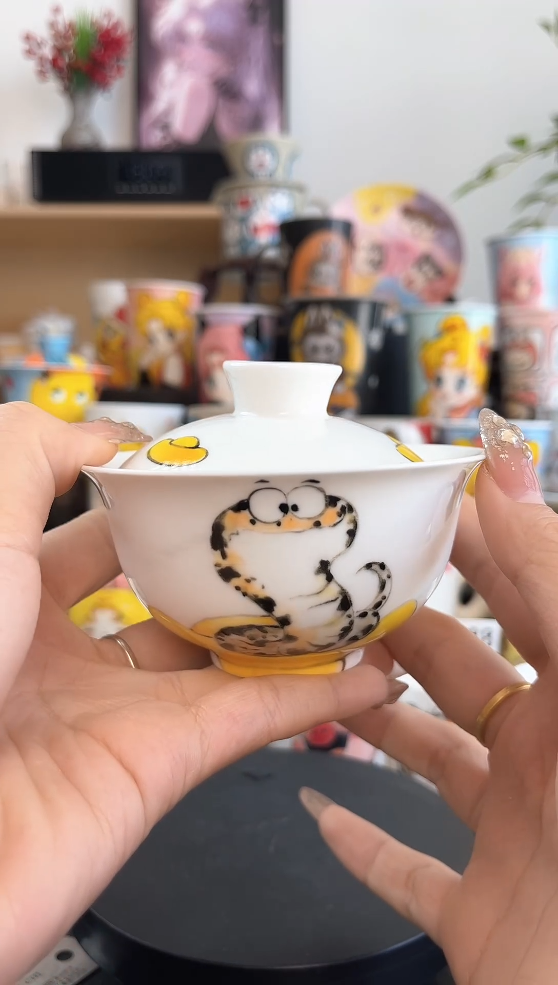 【闪购商品】摆件手工手绘陶瓷小杯杯