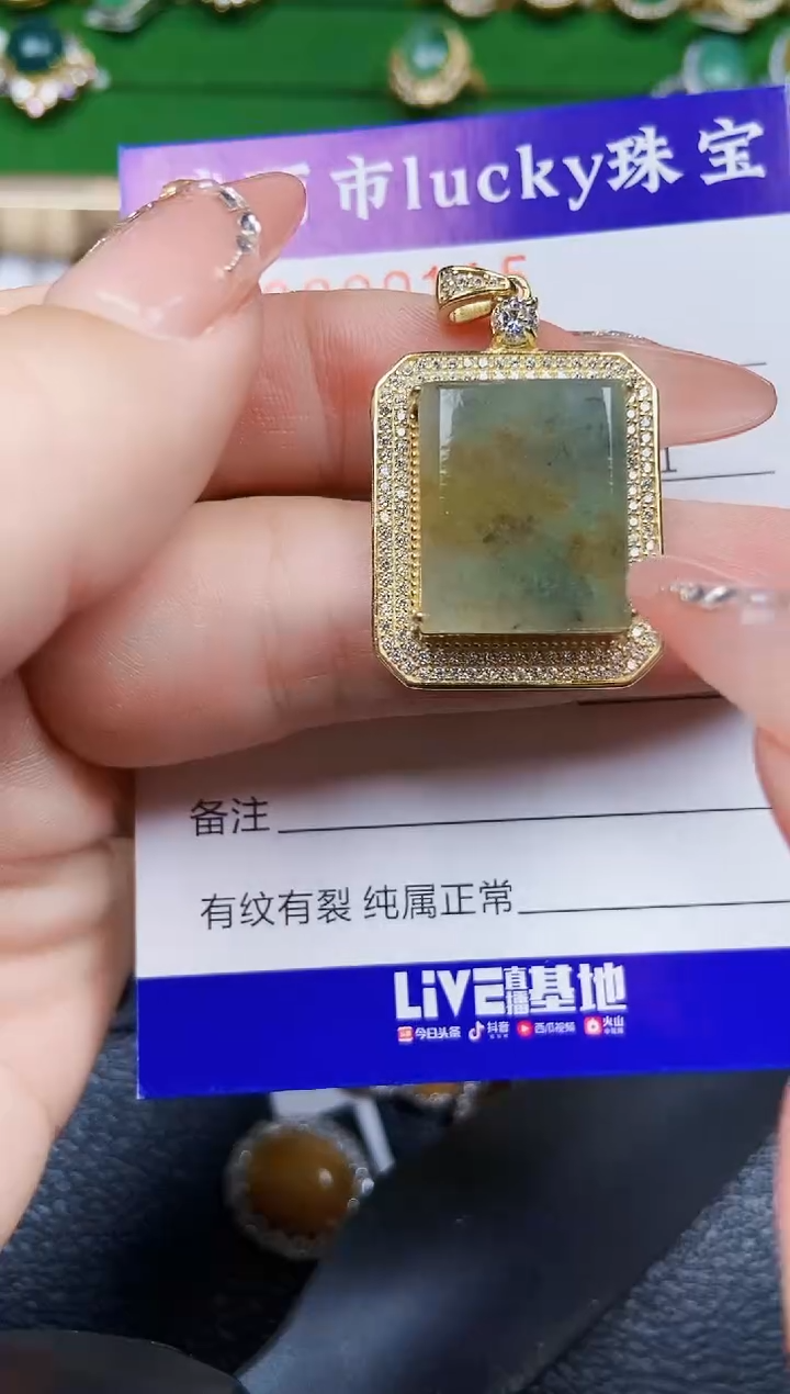 【闪购商品】翡翠颈饰银S925镶嵌0115