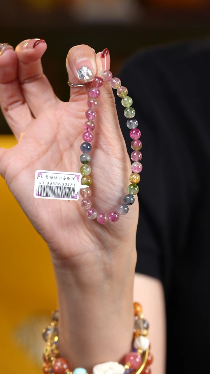 【闪购商品】碧玺手串未镶嵌S51929碧玺手串15西瓜碧