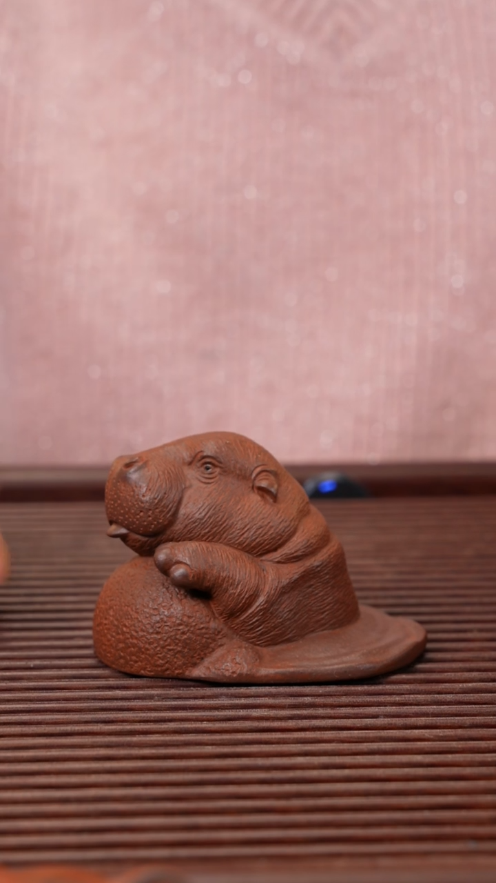 【闪购商品】紫砂茶宠河马宝宝