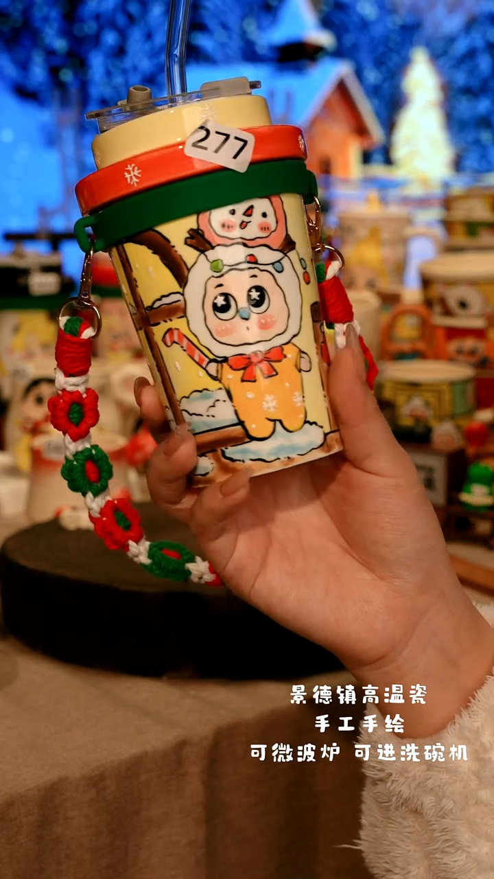 陶瓷277景德镇设计师款高温陶瓷手工手绘餐具盘子炖盅