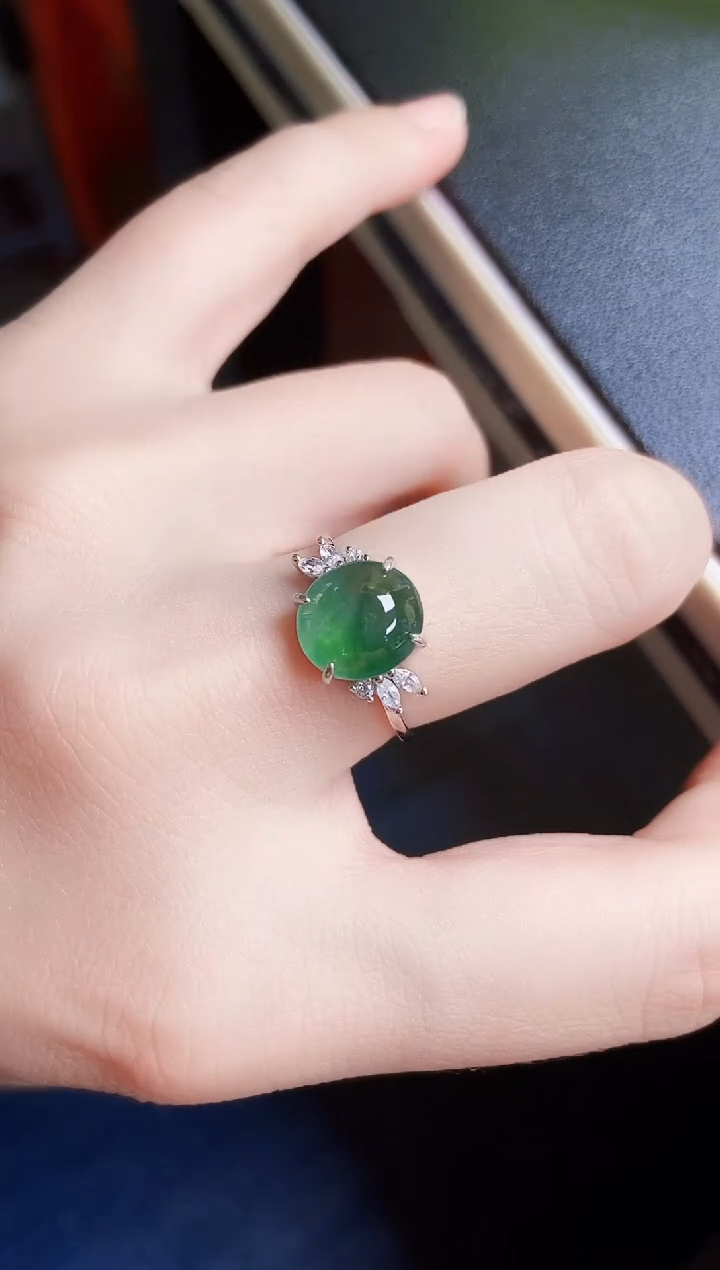 【闪购商品】翡翠戒指银S925镶嵌1231241231