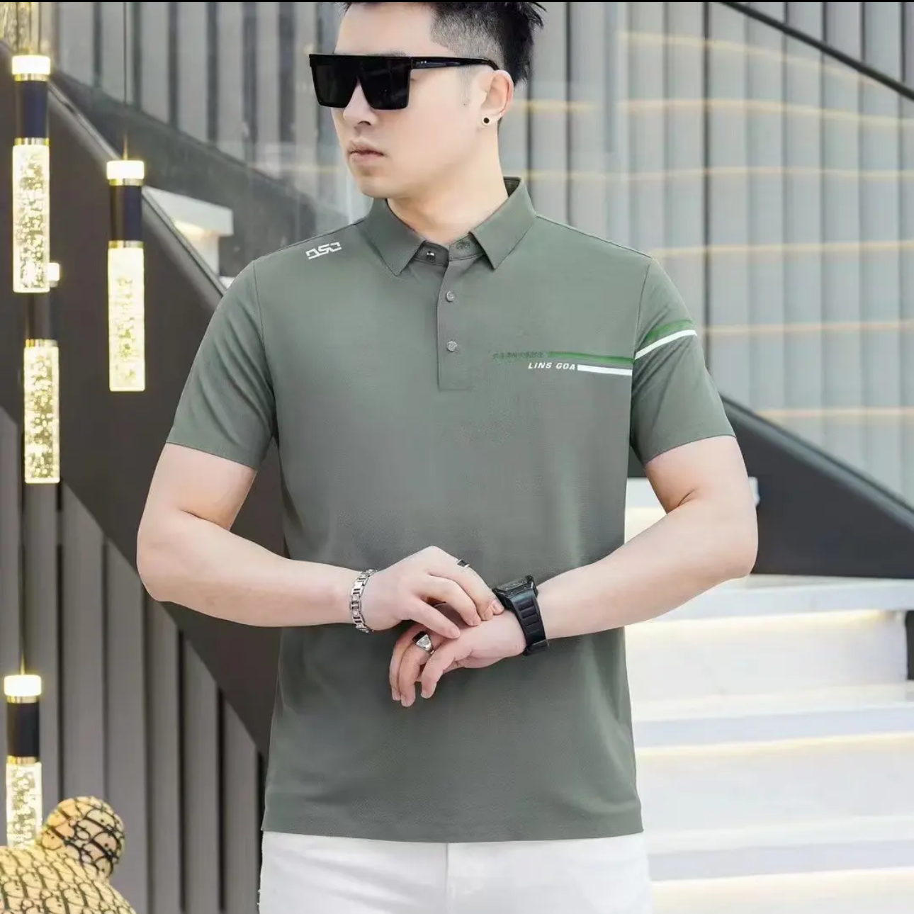 【柔感+凉感】夏季男士简约透气休闲短袖POLO衫（5577）