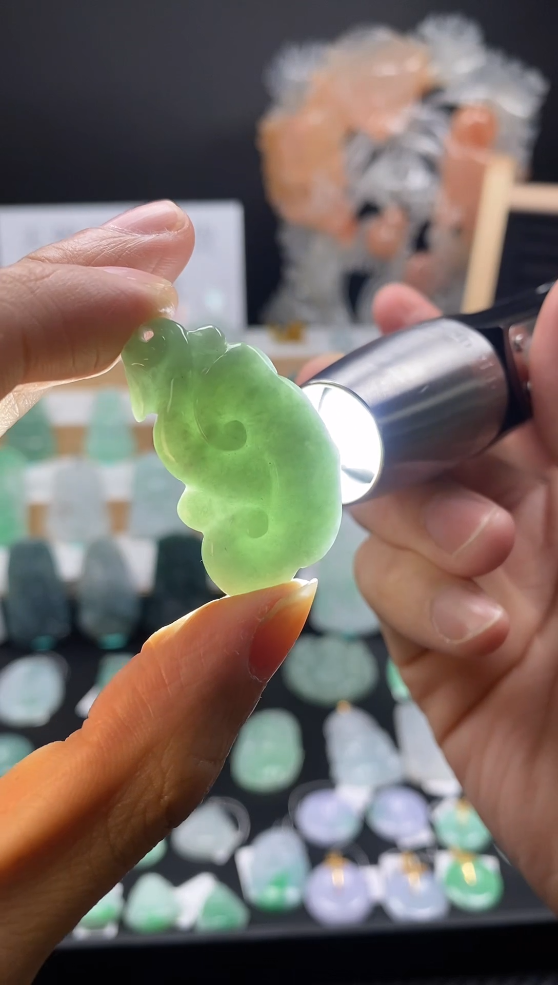 【闪购商品】翡翠颈饰未镶嵌129如意