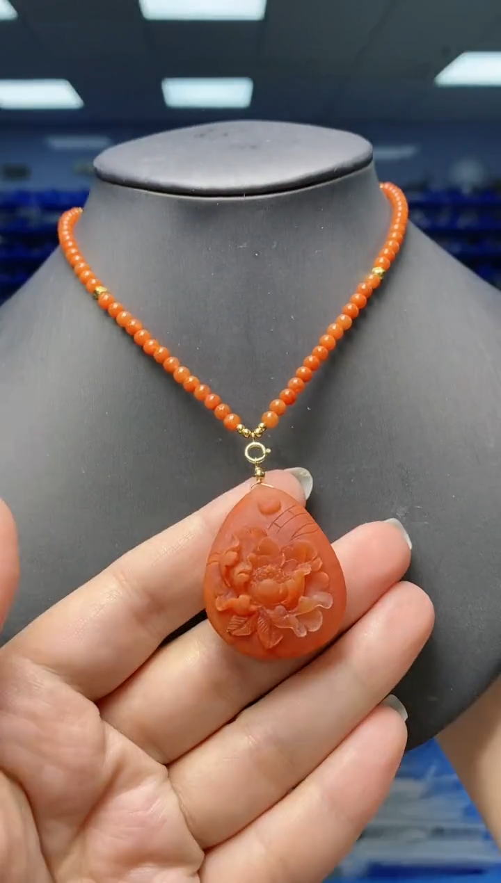 【闪购商品】南红玛瑙颈饰未镶嵌   G09059