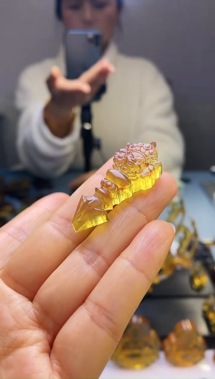 【闪购商品】琥珀颈饰未镶嵌HP98-13（金兰·金刚杵）