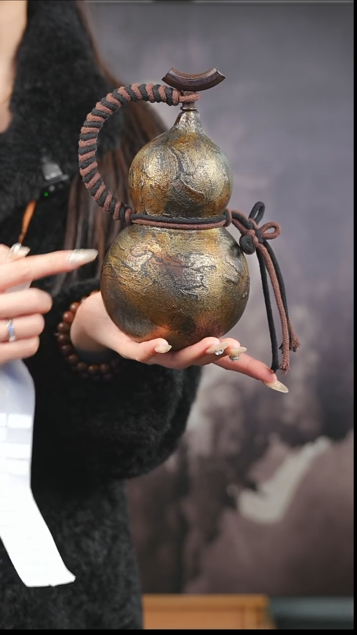 【闪购商品】XL175漆艺酒葫芦不包手串及旋转底座