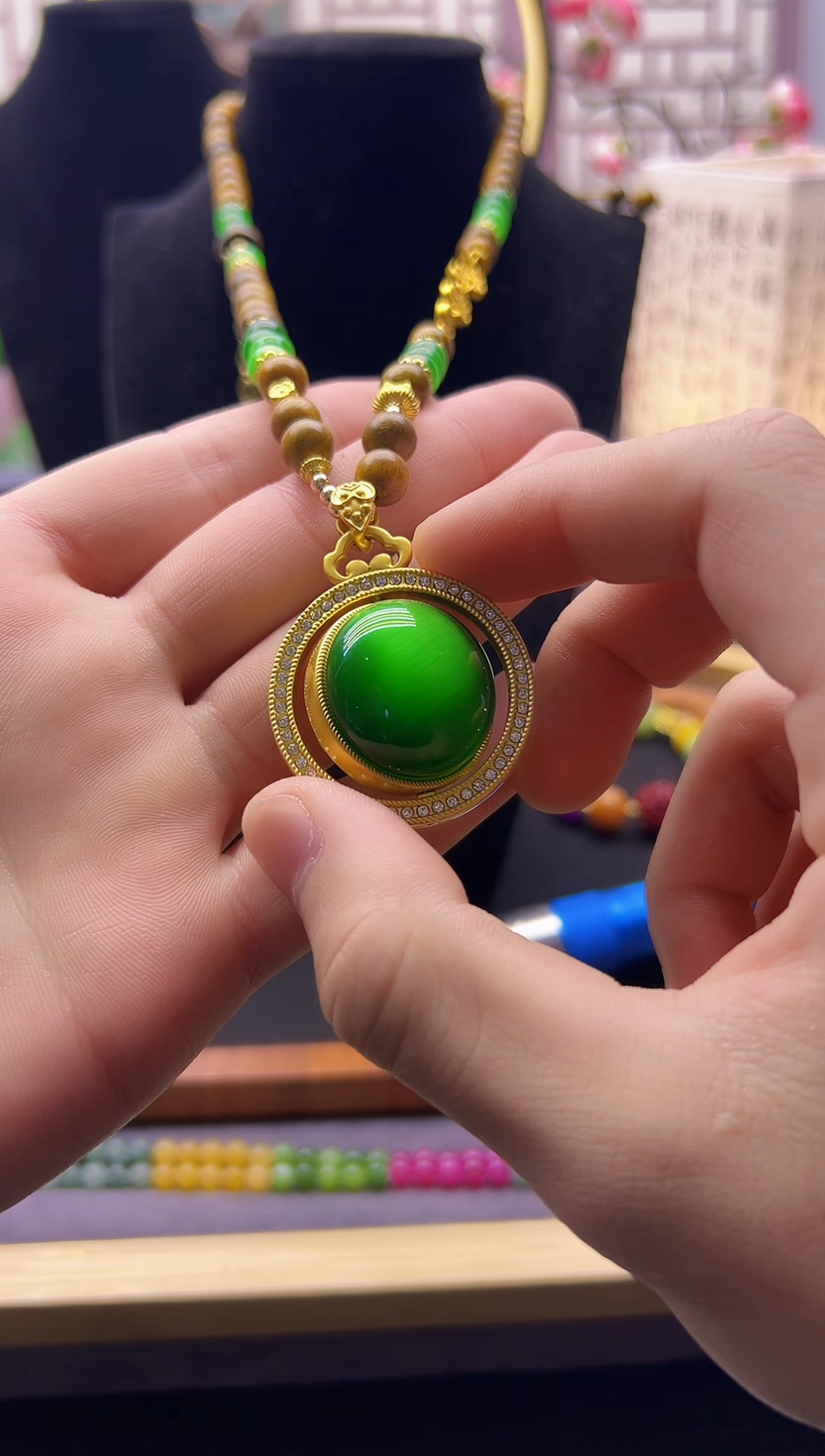 【闪购商品】碧玺颈饰14K金镶嵌X805````