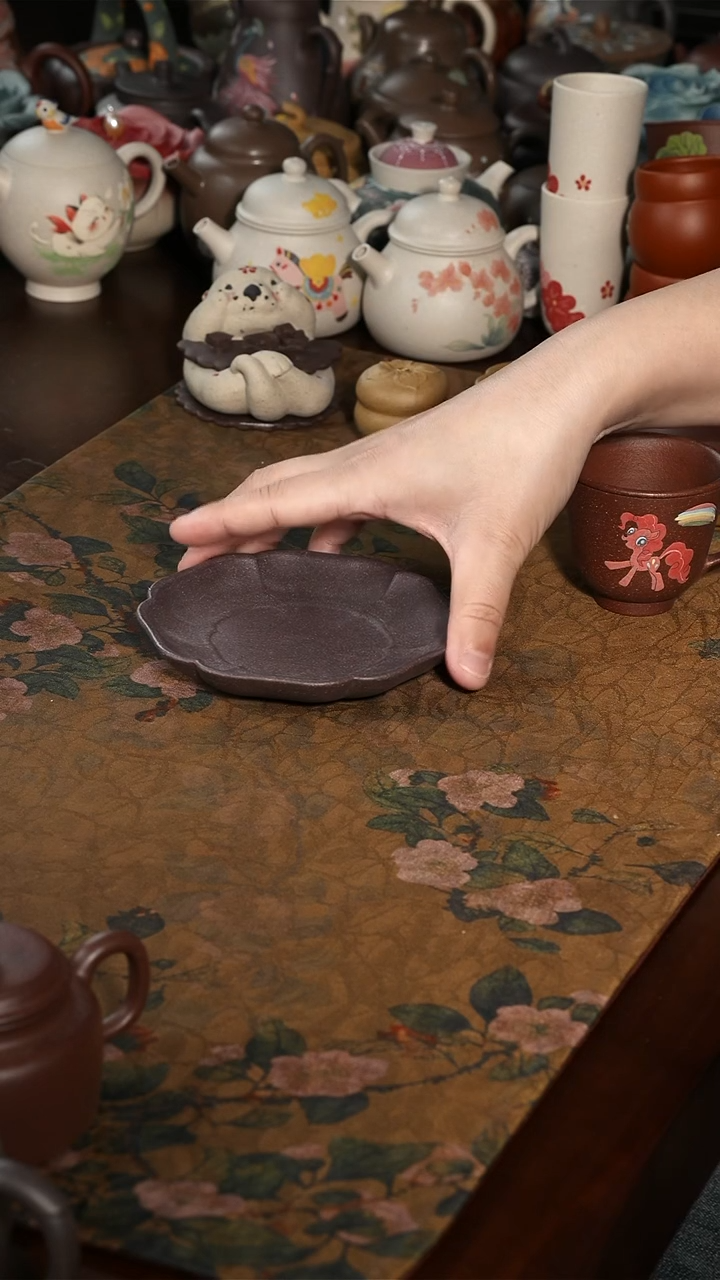 茶壶紫砂天青小杯垫