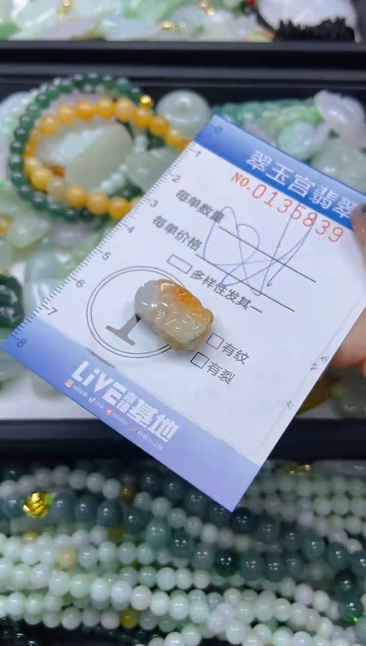 翡翠未镶嵌颈饰闪购0135839