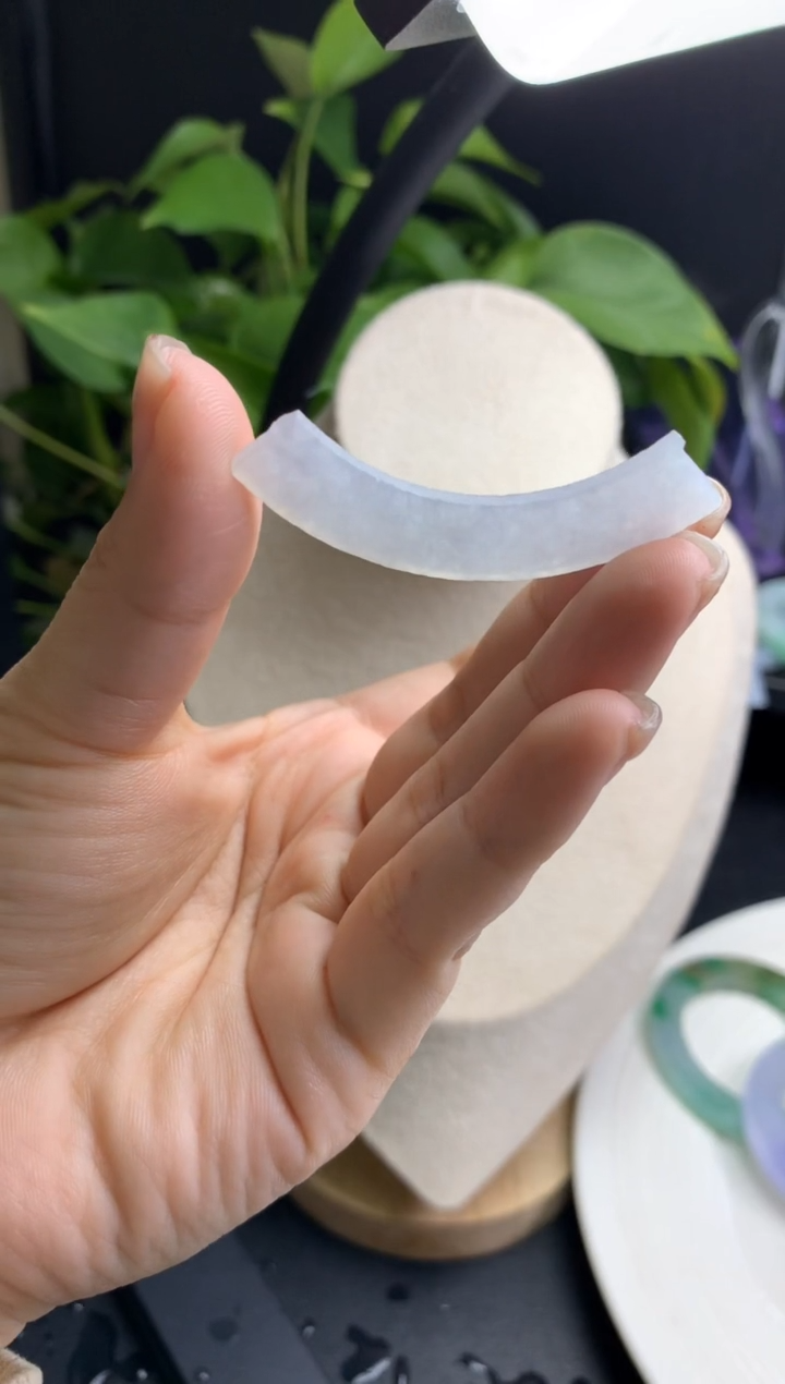 【闪购商品】定制翡翠翡翠定制玉衡未镶嵌白冰色
