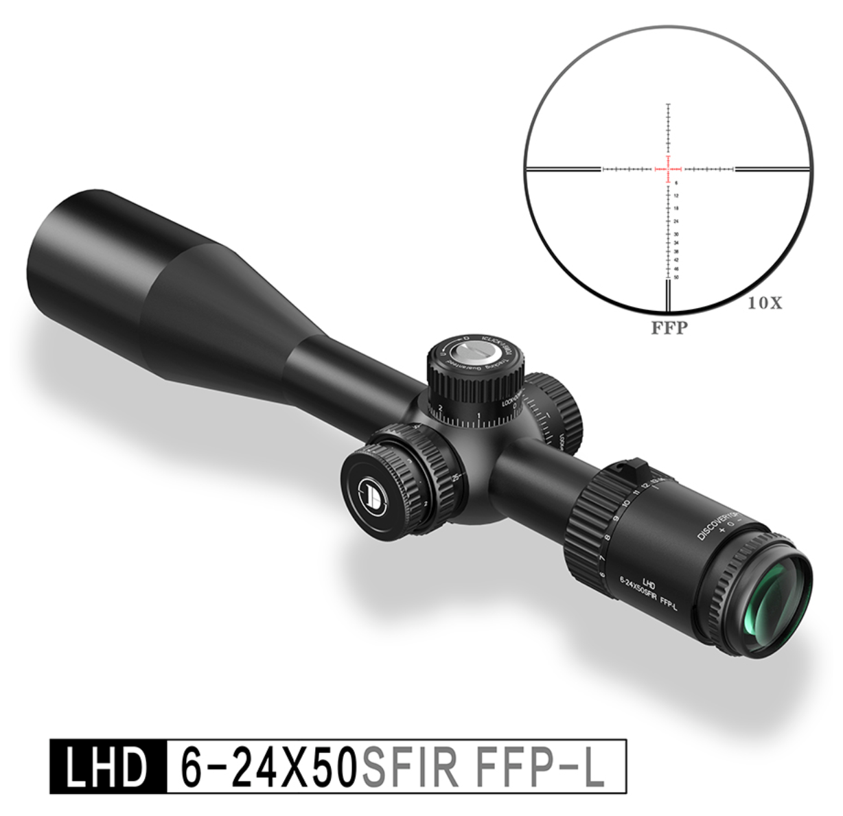 Discovery/发现者LHD 6-24X50SFIR FFP-L 前置拉锁 单筒望远镜