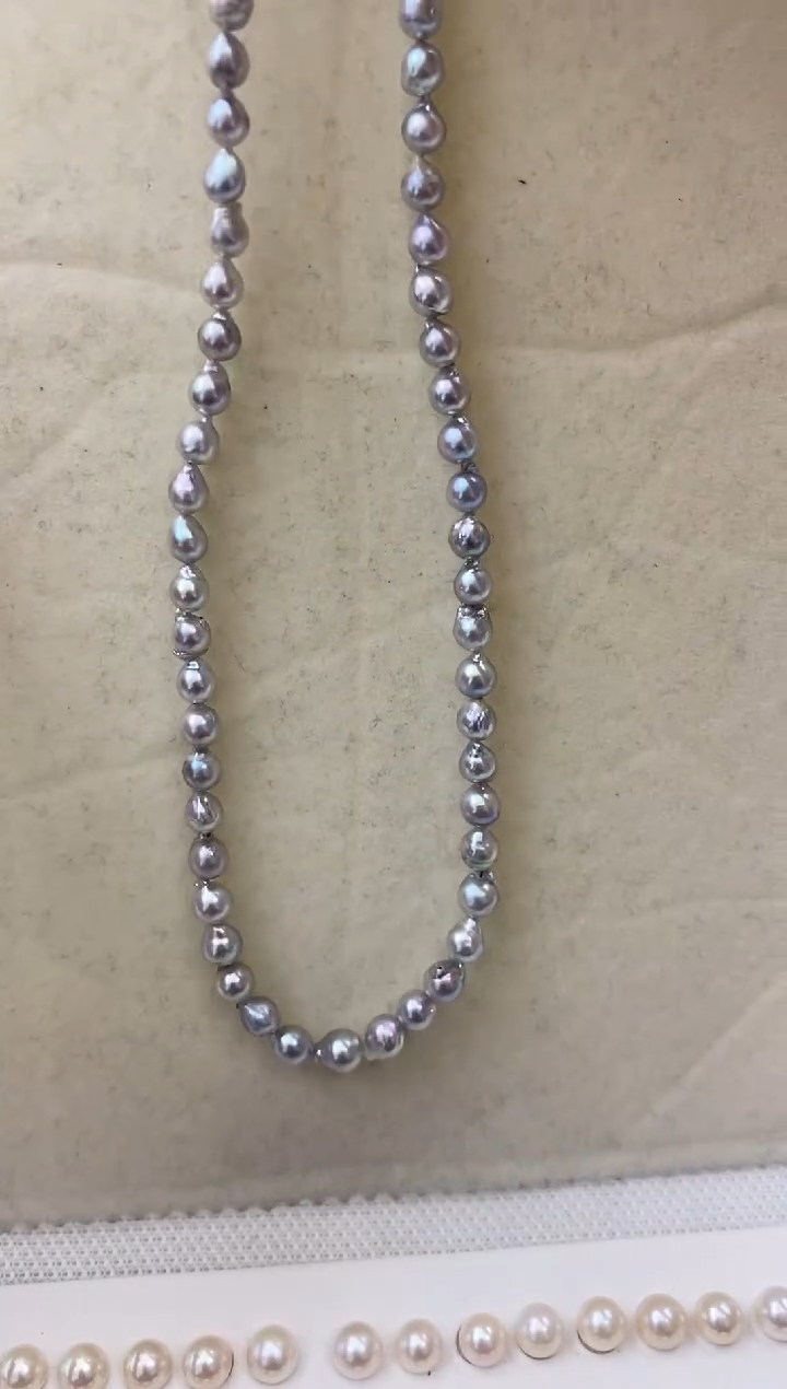 【闪购商品】海水珍珠项链银S925镶嵌真多麻项链